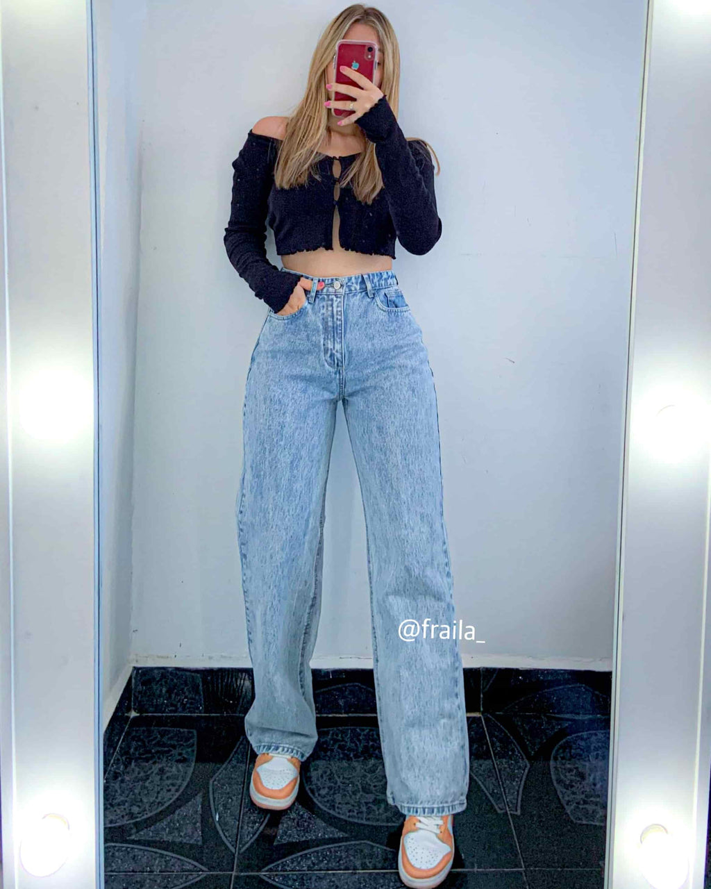 Ref 018 - Wide Leg Jean Tono Claro