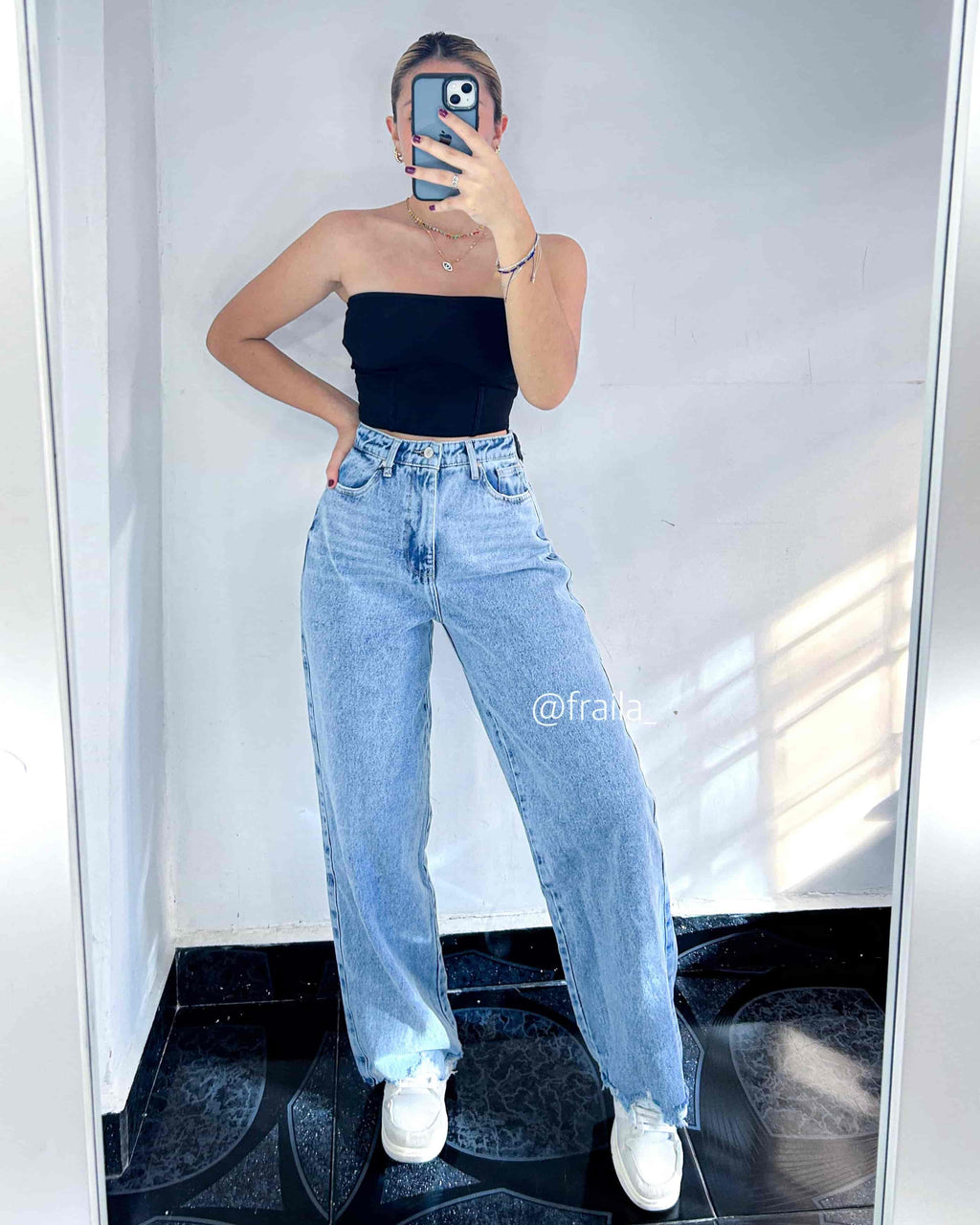 Ref 016 - Wide Leg Jean Tono Claro