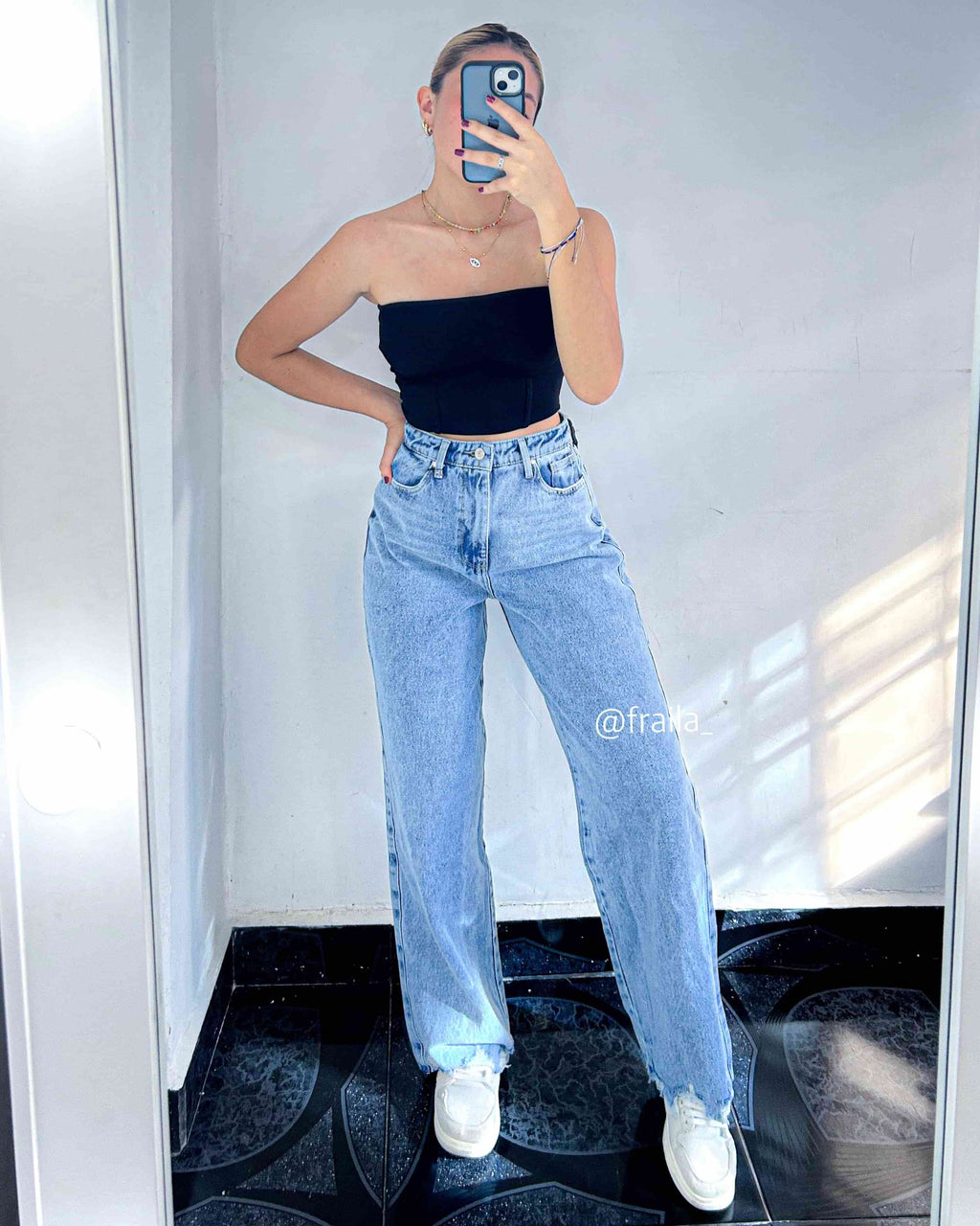 Ref 016 - Wide Leg Jean Tono Claro