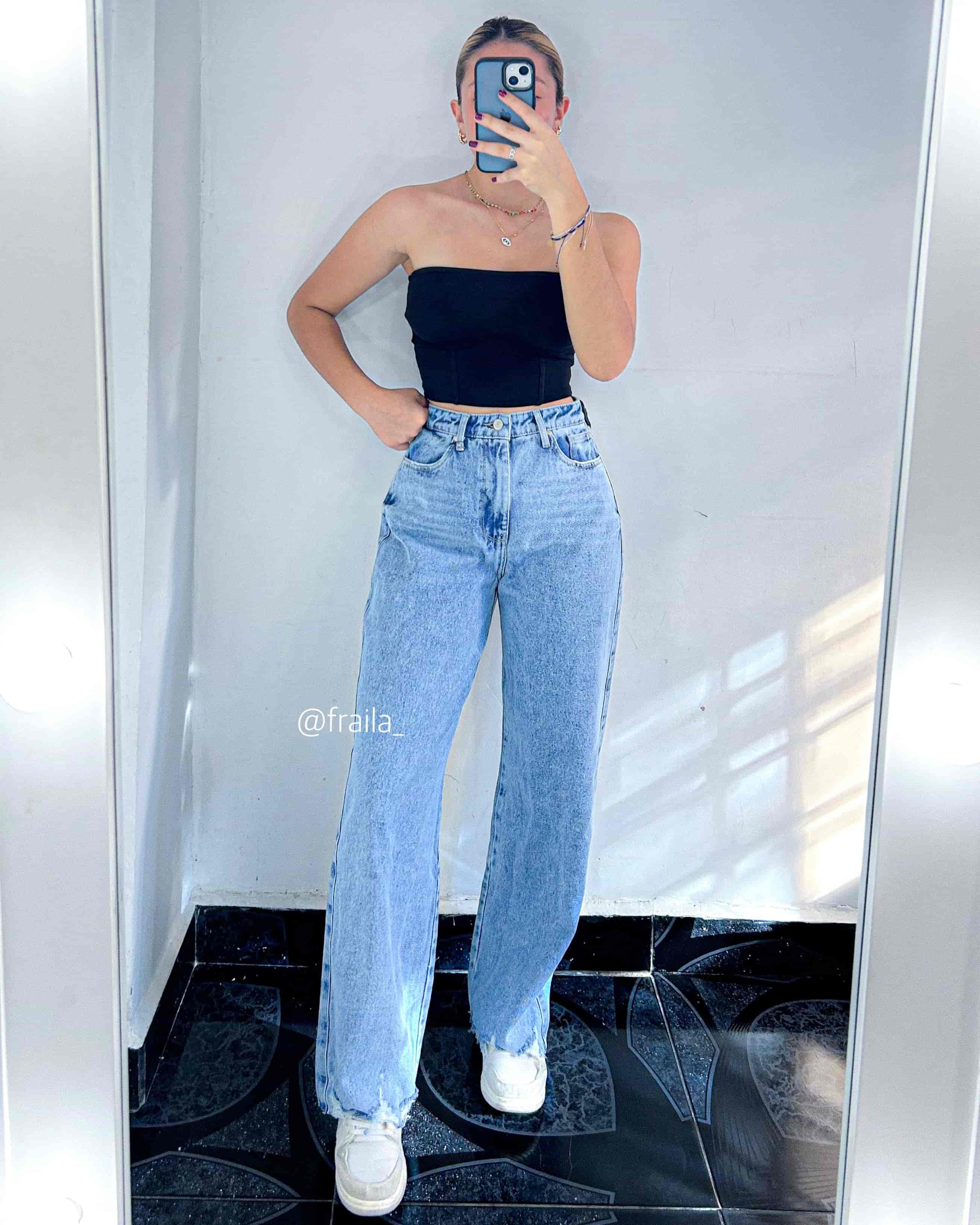 Ref 016 - Wide Leg Jean Tono Claro
