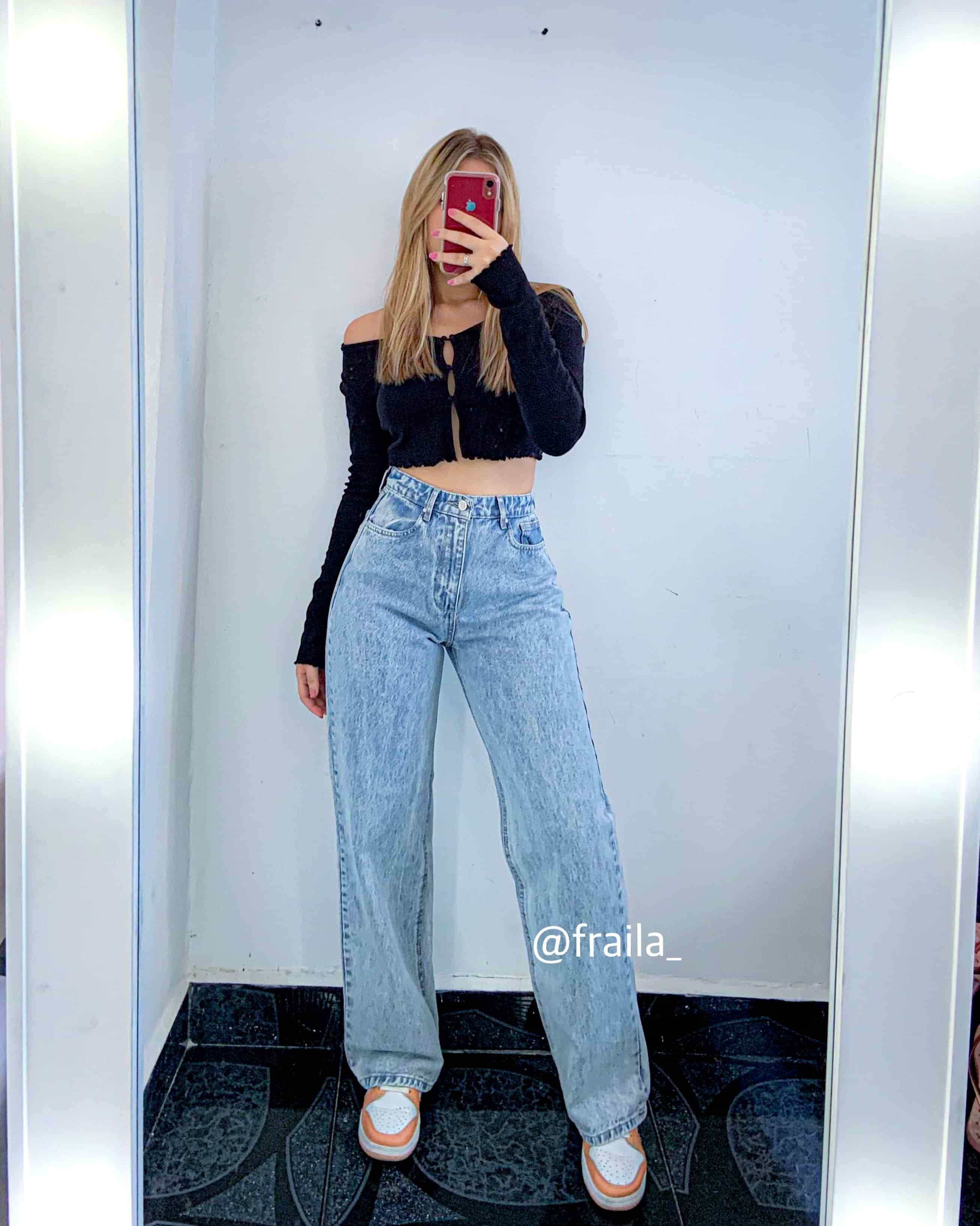 Ref 018 - Wide Leg Jean Tono Claro