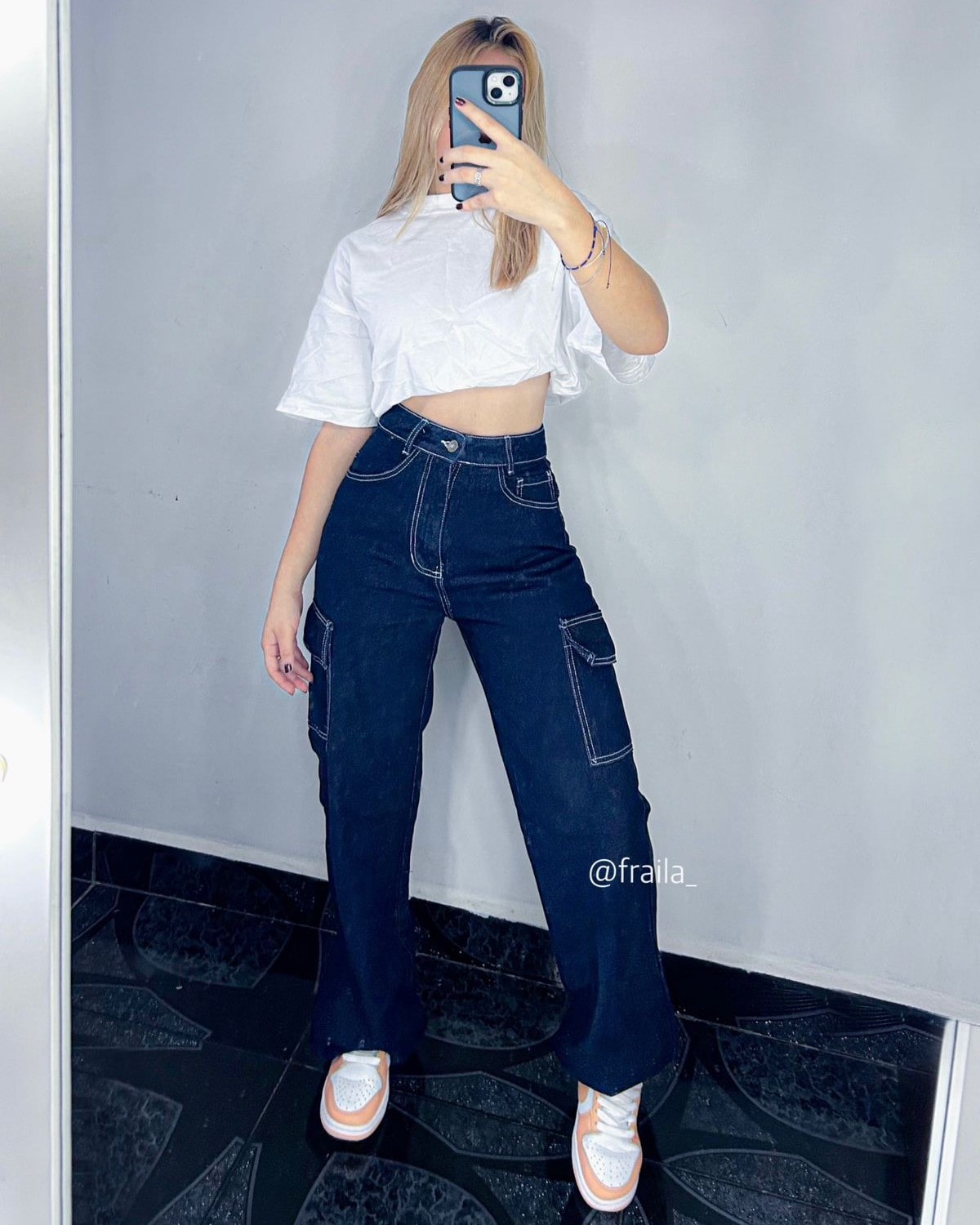 Ref 023 - Cargo Jean Azul Oscuro