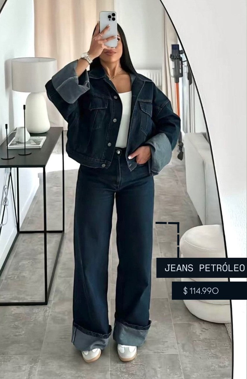 Ref 034 - Wide Leg Tono Petroleo