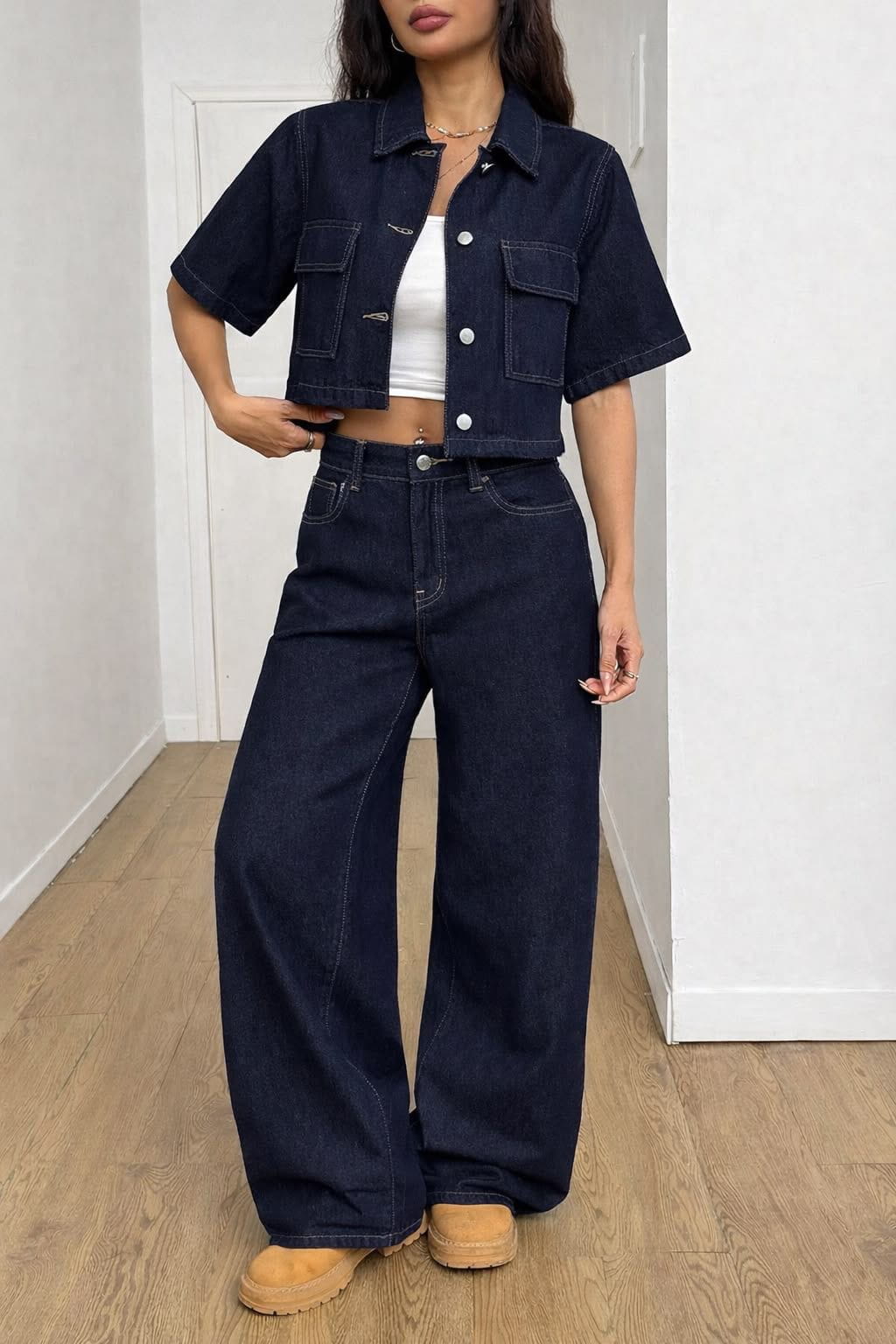 Ref 034 - Wide Leg Tono Petroleo